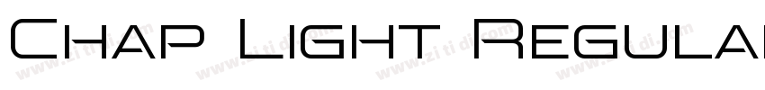 Chap Light Regular字体转换
